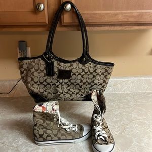 Coach shoe and purse shoe size 71/2